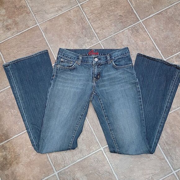 ☆ Blue Cult Vintage Stretch Flare Jeans Size 26 ☆ Made In USA ☆ - Picture 4 of 9